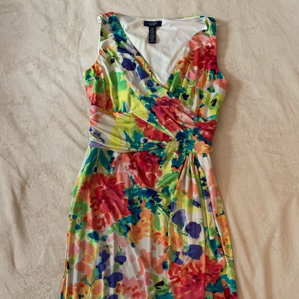 Chaps - Multi colored floral dress - sz L